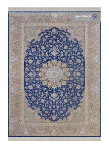 فرش طرح شاهان کد 1523 آّبی تیره