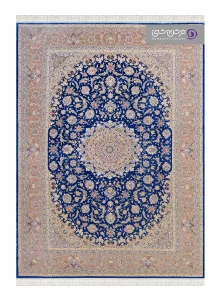 فرش طرح شاهان کد 1524 آبی تیره