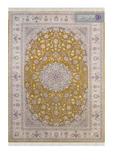 فرش طرح شاهان کد 1524 خردلی