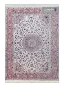 فرش طرح شاهان کد 1526 کرم چرک مسی