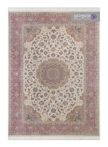 فرش طرح شاهان کد 1526 کرم چرک پیازی