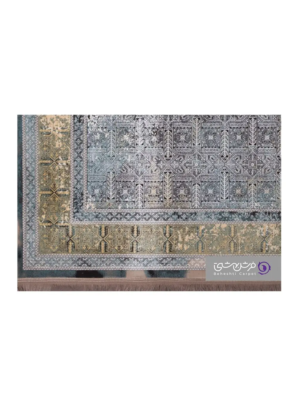 جزییات نقش فرش بهشتی طرح لاوین کد 266