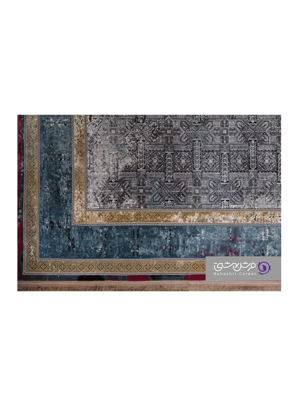 جزییات نقش فرش بهشتی طرح لاوین کد 267