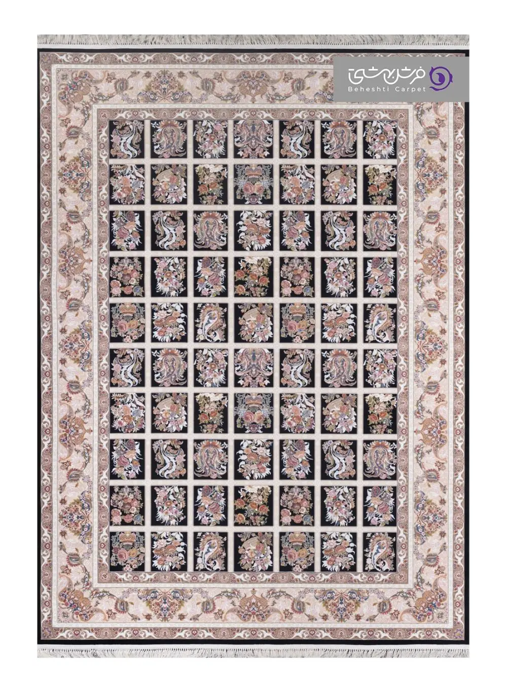 فرش بهشتی طرح تبریز کد 1361