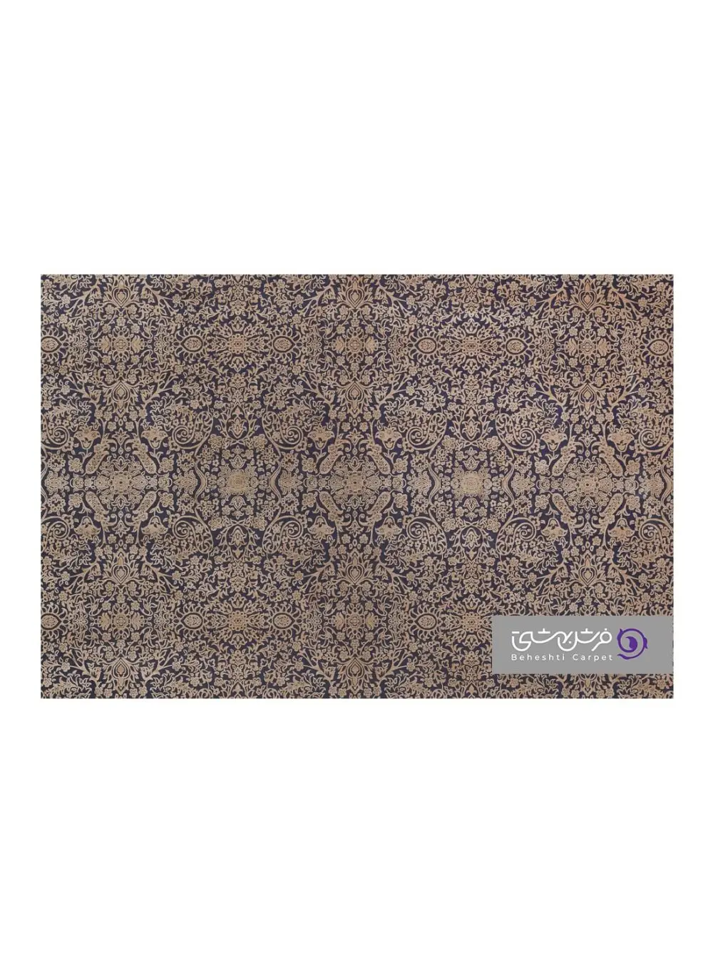 جزییات نقش فرش طرح نارسیس فرش بهشتی کد 8087