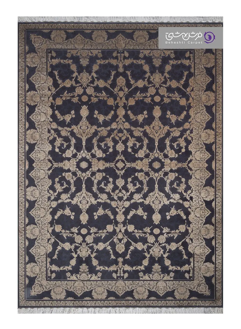 فرش طرح نارسیس فرش بهشتی کد 8088