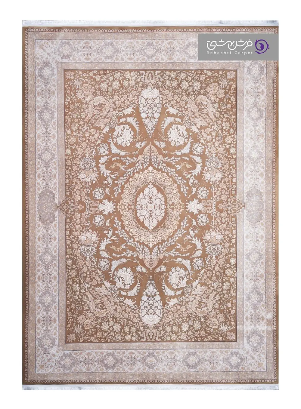 فرش طرح نارسیس فرش بهشتی کد 8338