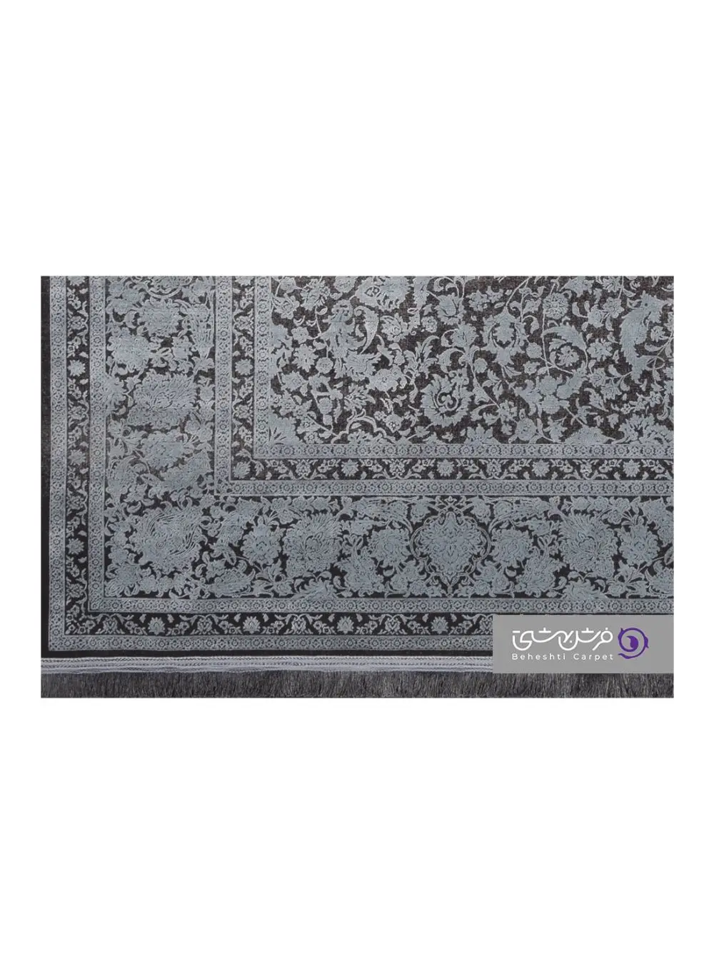 جزییات نقش فرش بهشتی طرح نارسیس کد 8072