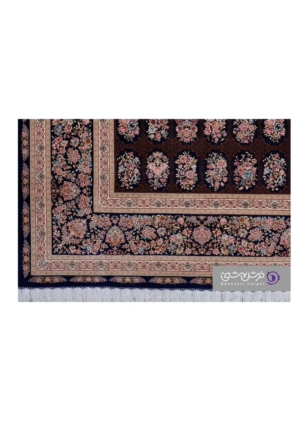 جزییات نقش فرش بهشتی طرح نگارین کد 2143