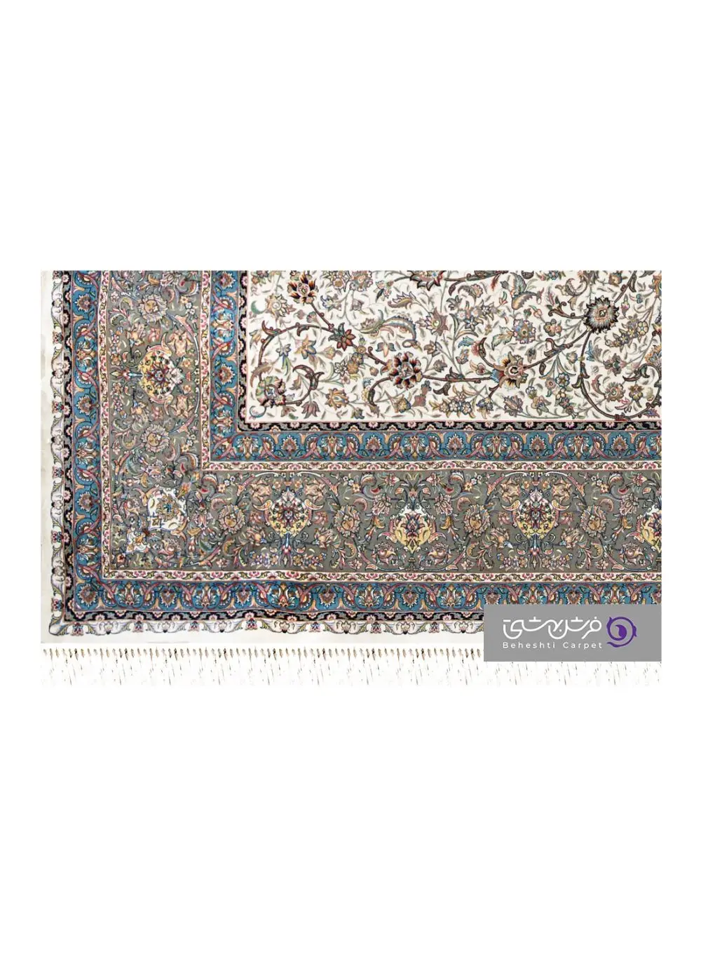 جزییات نقش فرش طرح نائین کد 3107