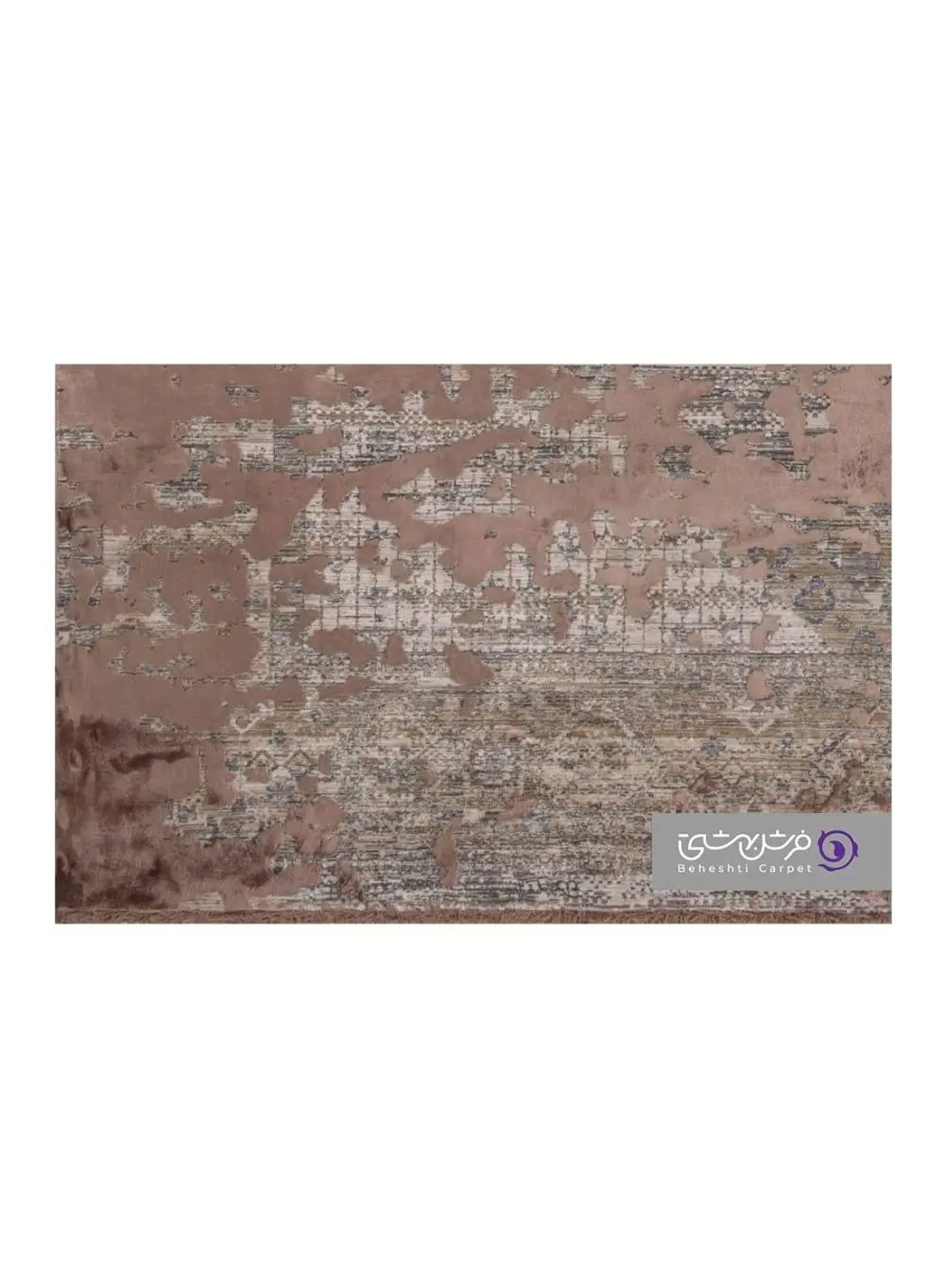 جزییات نقش فرش طرح یونیک کد 8454 مسی