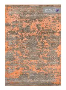 فرش طرح یونیک کد 8502 نارنجی