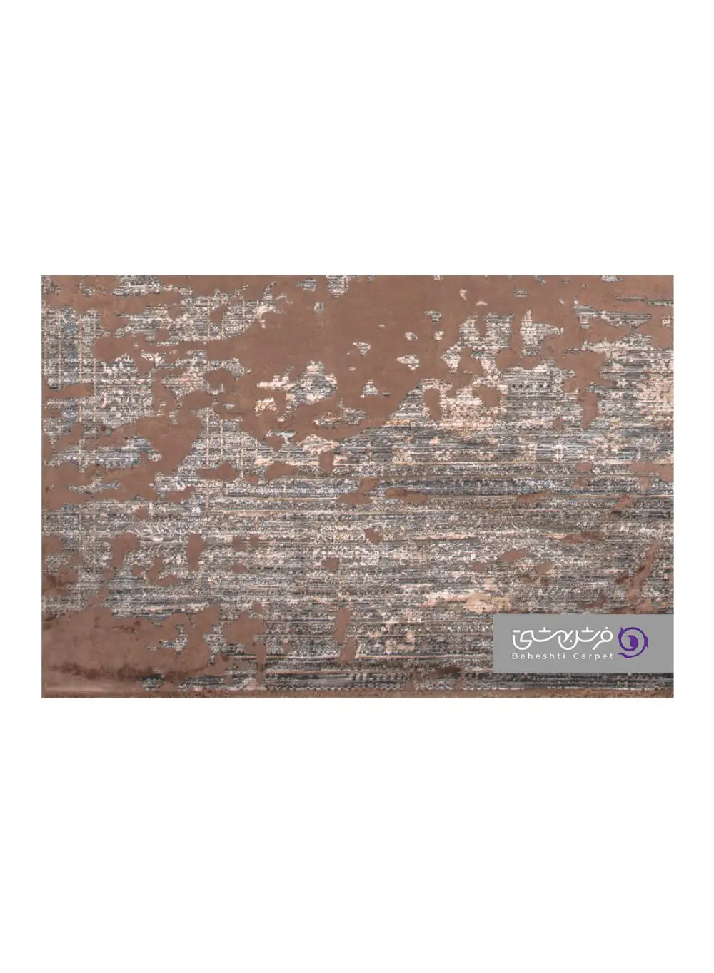 جزییات نقش فرش طرح یونیک کد 8510 مسی
