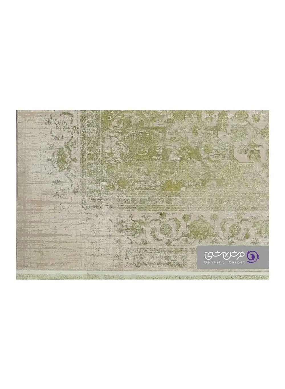 جزییات نقش فرش طرح ژینا کد 811 سبز